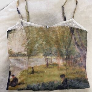 Artistic Camisole with Lace Trim